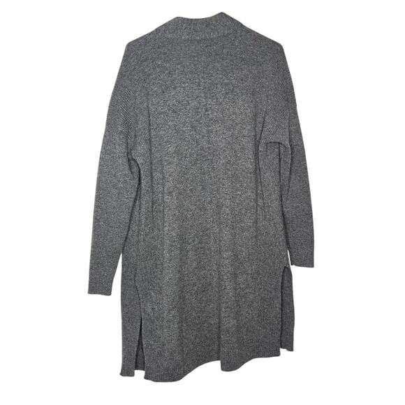 Athleta Gray Spirit Wool Cashmere Wrap Open Front Mid-Length Cardigan XS - Picture 4 of 9